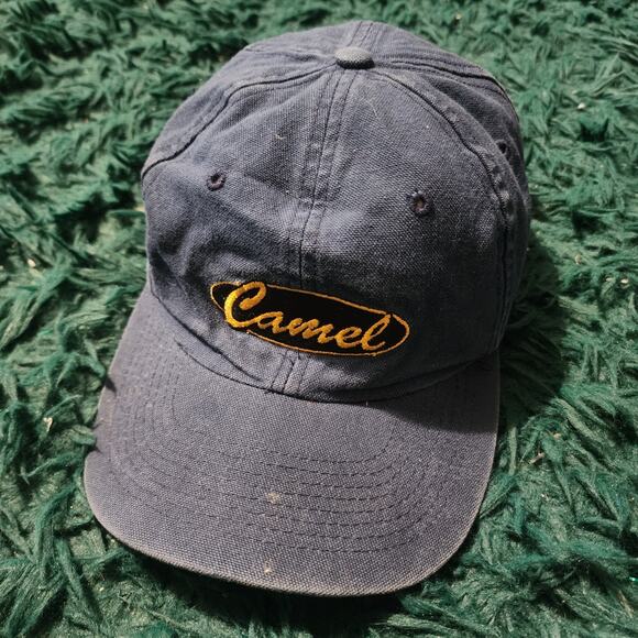 Vintage Camel Cigarettes Navy Blue Embroidered Dad Hat – 100% Cotton - Picture 2 of 8